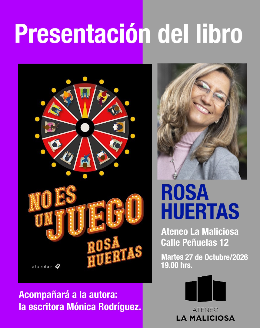 No es un juego, nuevo libro de Rosa Huertas