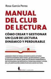 Imagen de cubierta: MANUAL DE CLUBES DE LECTURA