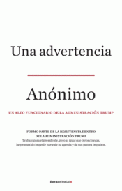 UNA ADVERTENCIA Imagen de cubierta: UNA ADVERTENCIA