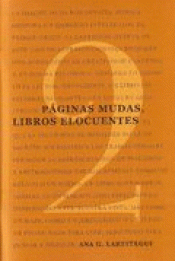 PÁGINAS MUDAS, LIBROS ELOCUENTES Imagen de cubierta: PÁGINAS MUDAS, LIBROS ELOCUENTES