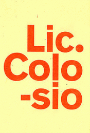 Imagen de cubierta: LIC. COLOSIO