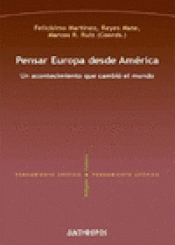 Imagen de cubierta: PENSAR EUROPA DESDE AMÉRICA