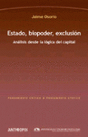 Imagen de cubierta: ESTADO, BIOPODER, EXCLUSIÓN