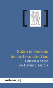 Imagen de cubierta: SOBRE EL DERECHO DE LOS HERMAFRODITAS
