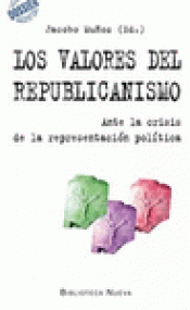 Imagen de cubierta: LOS VALORES DEL REPUBLICANISMO