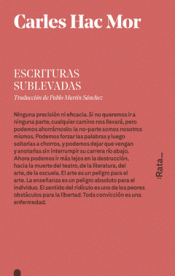 Imagen de cubierta: ESCRITURAS SUBLEVADAS