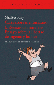 Imagen de cubierta: CARTA SOBRE EL ENTUSIASMO &«SENSUS COMMUNIS».