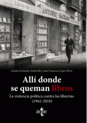 Cover Image: ALLÍ DONDE SE QUEMAN LIBROS. LA VIOLENCIA POLÍTICA CONTRA LAS LIBRERÍAS (1962-20
