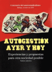 Imagen de cubierta: JORNADAS AUTOGESTIÓN, AYER Y HOY