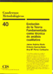 Imagen de cubierta: EVOLUCIÓN DE LA TEORÍA FUNDAMENTADA COMO TÉCNICA DE ANÁLISIS CUALITATIVO