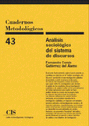 Imagen de cubierta: ANÁLISIS SOCIOLÓGICO DEL SISTEMA DE DISCURSOS