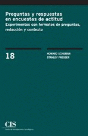 Imagen de cubierta: PREGUNTAS Y RESPUESTAS EN ENCUESTAS DE ACTITUD