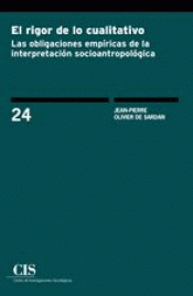 Imagen de cubierta: EL RIGOR DE LO CUALITATIVO