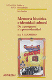 Imagen de cubierta: MEMORIA HISTÓRICA E IDENTIDAD CULTURAL