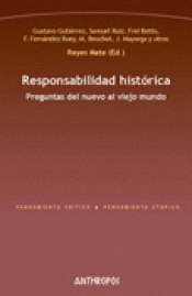 Imagen de cubierta: RESPONSABILIDAD HISTÓRICA