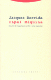 Imagen de cubierta: PAPEL MÁQUINA