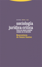 Imagen de cubierta: SOCIOLOGÍA JURÍDICA CRÍTICA