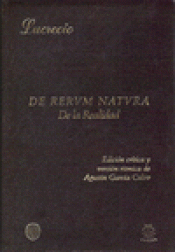 Imagen de cubierta: DE RERUM NATURA = DE LA REALIDAD