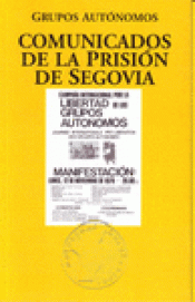 Imagen de cubierta: COMUNICADOS DE LA PRISIÓN DE SEGOVIA