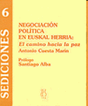 Imagen de cubierta: NEGOCIACIÓN POLÍTICA EN EUSKAL HERRIA