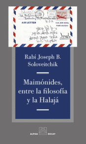 Cover Image: MAIMONIDES, ENTRE LA FILOSOFIA Y LA HALAJA