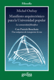 Imagen de cubierta: MANIFIESTO ARQUITECTÓNICO PARA LA UNIVERSIDAD POPULAR