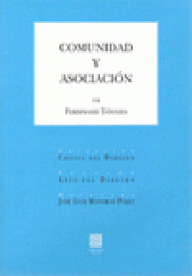 Imagen de cubierta: COMUNIDAD Y ASOCIACIÓN