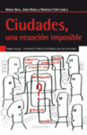 Imagen de cubierta: CIUDADES, UNA ECUACIÓN IMPOSIBLE