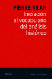 Imagen de cubierta: INICIACIÓN AL VOCABULARIO DEL ANÁLISIS HISTÓRICO