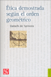 Imagen de cubierta: ÉTICA DEMOSTRADA SEGÚN EL ORDEN GEOMÉTRICO