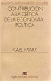 Imagen de cubierta: CONTRIBUCIÓN A LA CRÍTICA DE LA ECONOMÍA POLÍTICA