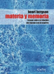 Imagen de cubierta: MATERIA Y MEMORIA