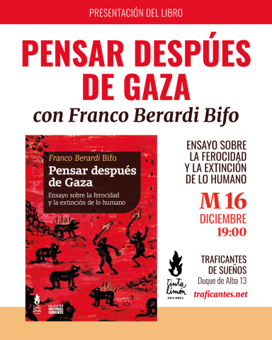 Cartel Pensar después de Gaza