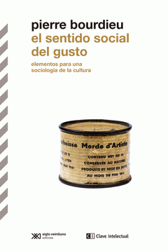 Cover Image: EL SENTIDO SOCIAL DEL GUSTO