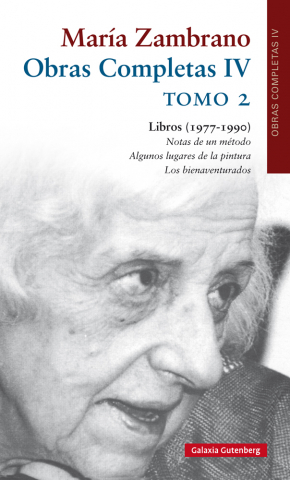 Imagen de cubierta: OBRAS COMPLETAS IV MARÍA ZAMBRANO