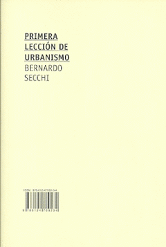 Imagen de cubierta: PRIMERA LECCION DE URBANISMO