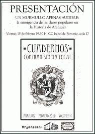 Imagen de cubierta: CUADERNOS DE CONTRAHISTORIA LOCAL