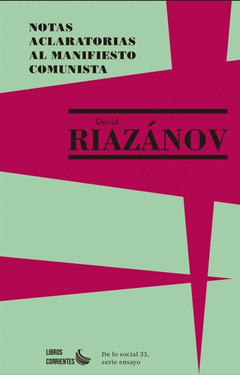 Cover Image: NOTAS ACLARATORIAS AL MANIFIESTO COMUNISTA