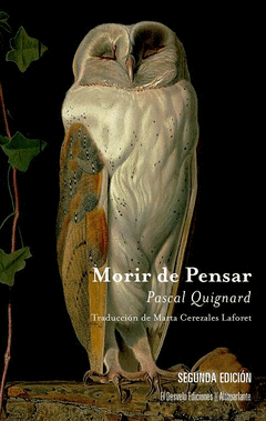 Cover Image: MORIR DE PENSAR