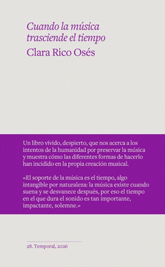 CUANDO LA MÚSICA TRASCIENDE EL TIEMPO Cover Image: CUANDO LA MÚSICA TRASCIENDE EL TIEMPO