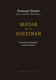 Cover Image: MATAR NO ES ASESINAR