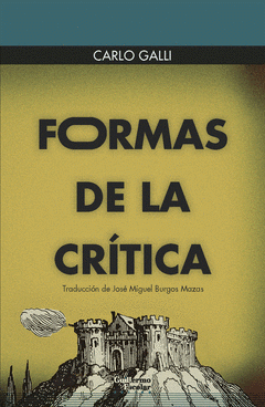 Cover Image: FORMAS DE LA CRÍTICA