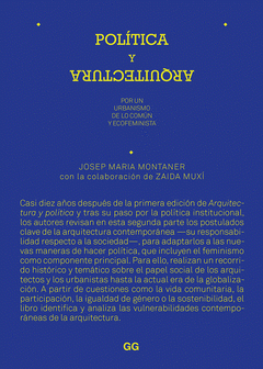 Imagen de cubierta: POLÍTICA Y ARQUITECTURA