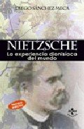 Imagen de cubierta: NIETZSCHE: LA EXPERIENCIA DIONISÍACA DEL MUNDO