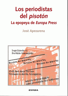 Imagen de cubierta: LOS PERIODISTAS DEL PISOTÓN