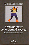 Imagen de cubierta: METAMORFOSIS DE LA CULTURA LIBERAL