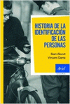Imagen de cubierta: HISTORIA DE LA IDENTIFICACIÓN DE LAS PERSONAS