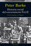 Imagen de cubierta: HISTORIA SOCIAL DEL CONOCIMIENTO. VOL II