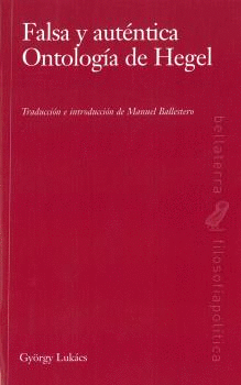 Cover Image: FALSA Y AUTÉNTICA ONTOLOGÍA DEL HEGEL