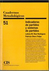 Imagen de cubierta: INDICADORES DE PARTIDOS Y SISTEMAS DE PARTIDOS